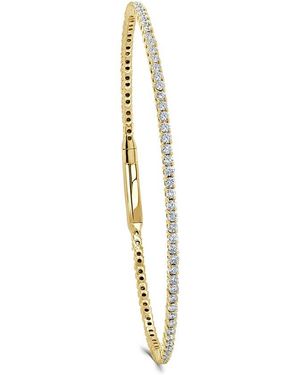 Sabrina Designs 14k 1.71 Ct. Tw. Diamond Flexible Bangle Bracelet - White