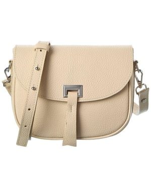 Italian Leather Crossbody - Natural