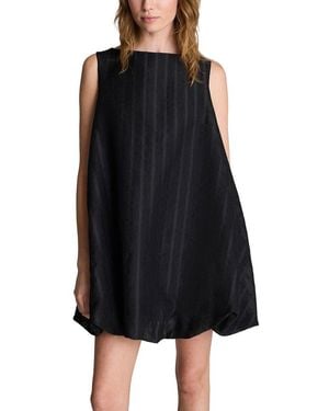 Kenneth Cole Sleeveless Bubble Hem Mini Dress - Black
