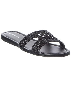 Stuart Weitzman Briar Leather Sandal - Black
