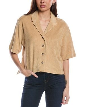 ATM Towel Terry Bowling Shirt - Natural