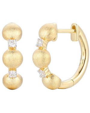 Gregg Ruth 18K 0.10 Ct. Tw. Diamond Earring - Metallic