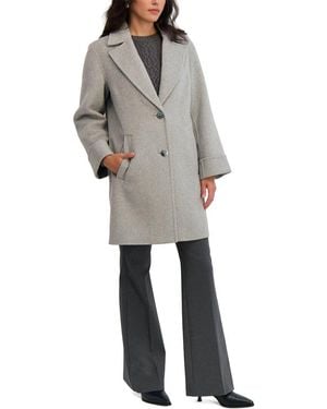 Tahari Sandra Medium Wool-Blend Coat - Grey