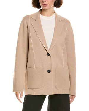 InCashmere In2 By Seamed Cashmere-Blend Blazer - Natural