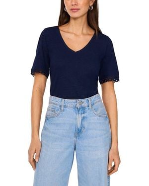 Vince Camuto V-Neck Top - Blue