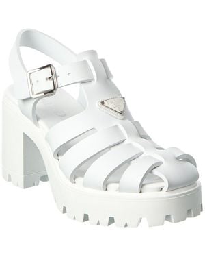 Prada Rubber Sandal - White