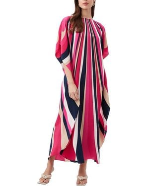 Trina Turk Jalani Maxi Caftan Dress - Red