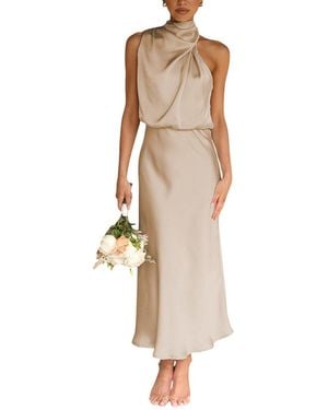 CHARLOTTE GREEN Maxi Dress - Natural