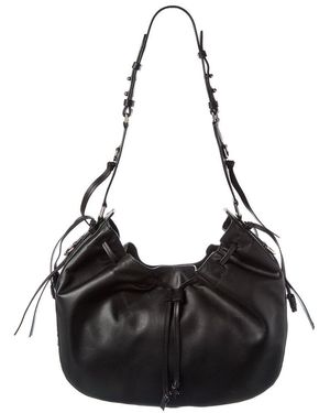 Isabel Marant Bolton Leather Hobo Bag - Black