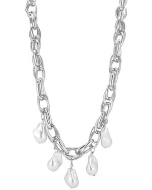 Sphera Milano Plated Necklace - Metallic