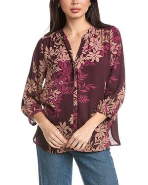 NYDJ Pintuck Blouse - Red