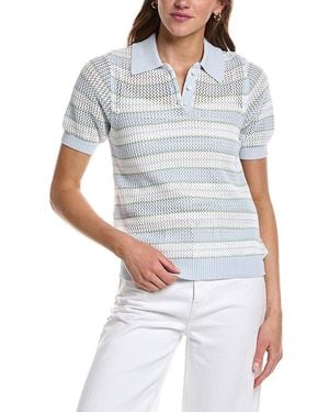 Design History Striped Boyfriend Jumper - Blue