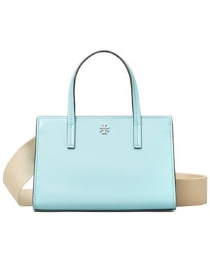 Tory Burch Blake Mini Leather Tote - Blue