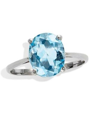 Savvy Cie 00 Ct. Tw. Topaz Cocktail Ring - Blue
