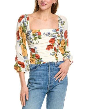 Lyra & Co Woven Blouse - Blue