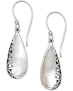 Samuel B. Pearl Earrings - White
