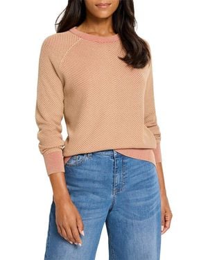 NIC+ZOE Textured Cotton Jumper - Blue
