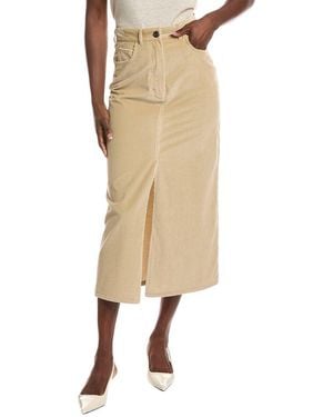 Weekend by Maxmara Ghiotto Corduroy Skirt - Natural