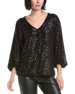 Vince Camuto Raglan Solid Blouse - Black
