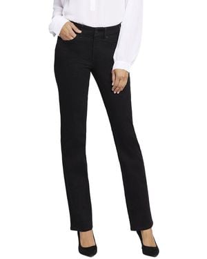NYDJ Petite Marilyn Black Straight Leg Jean