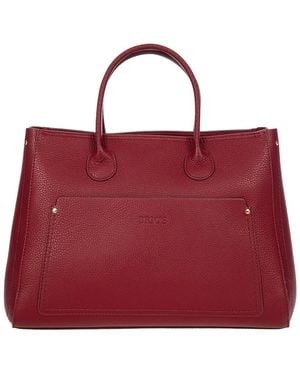 Bric's Bric’S Tulipano Leather Tote - Red