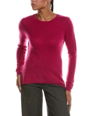 Forte Basic Crewneck 100% Cashmere Jumper - Red