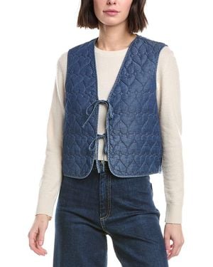 Nanette Lepore Heart Pattern Vest - Blue