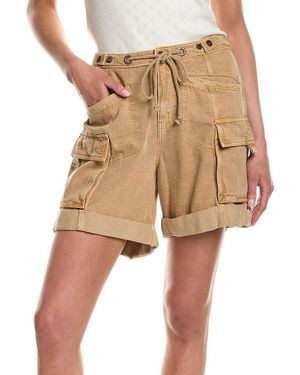 Free People Frankie Linen-Blend Washed Short - Natural