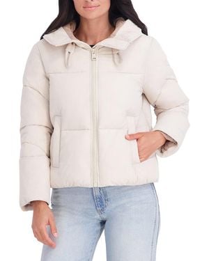 Kenneth Cole Short Puffer Jacket - Gray