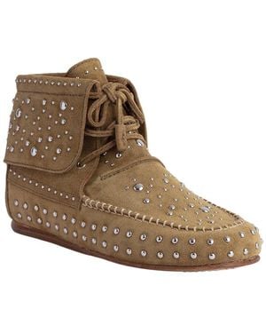 Zadig & Voltaire Santa Fe Dream Studs Suede Bootie - Brown