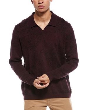 John Varvatos Oliver Jacquard Sweater - Red