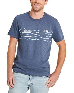 Life Is Good. Slub Slim Fit T-Shirt - Blue