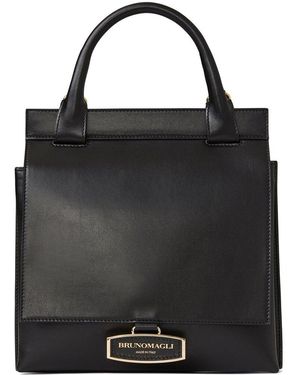 Bruno Magli Etta Leather Top Handle - Black