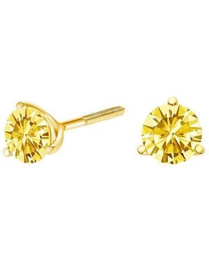 Haus of Brilliance 14K 1.00 Ct. Tw. Lab-Grown Diamond Stud Earrings - Yellow