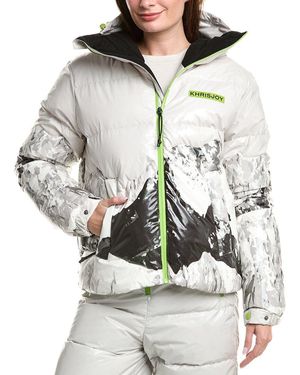 Khrisjoy Ski Mountain Monte Puffer Ski Down Jacket - Grey