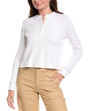 Michael Stars Lina Henley T-Shirt - White