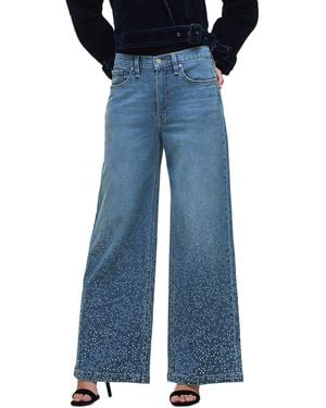 Hudson Jeans Jodie Crystal Wide Leg Jean - Blue