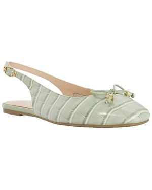 Dune Haiiden Sling Back Flat - White
