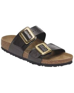 Birkenstock Sydney Luxe Buckle Sandal - Brown