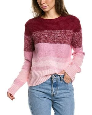 Lea & Viola Ombre Wool-Blend Jumper - Red