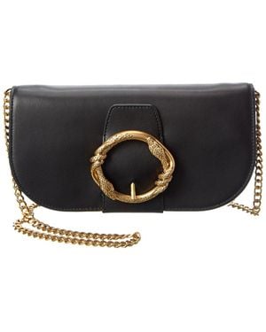 Rebecca Minkoff Snake Ring Leather Crossbody - Black