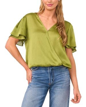 Vince Camuto Tulip Wrap Blouse - Green