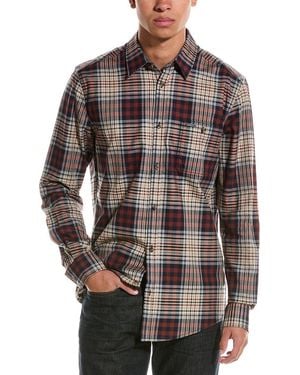 Point Zero Light Brush Flannel Shirt - Brown