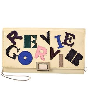 Roger Vivier Mini Buckle Patent Wallet On Chain - Blue