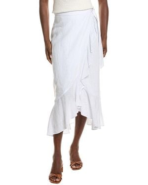 J.McLaughlin Zia Linen Skirt - White