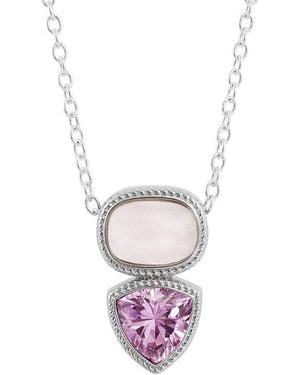 Savvy Cie Pendant Necklace - White