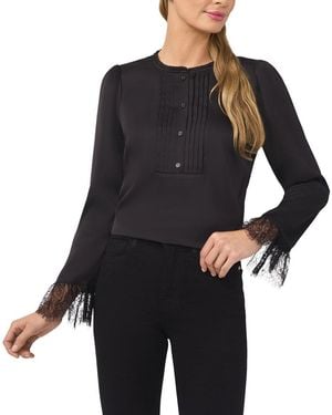 Cece Button Down Blouse - Black