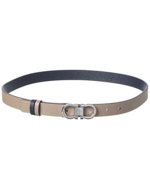 Ferragamo Gancini Reversible & Adjustable Belt - Blue