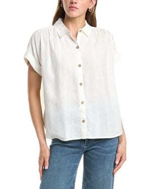 Faherty Breeze Linen-Blend Shirt - White