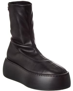 Giuseppe Zanotti Alma Leather Platform Boot - Black